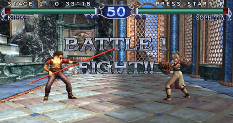 Soulcalibur II gameplay screenshot