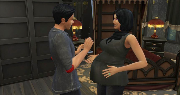 does mc command center conflict with pregnancy mega mod sims 4