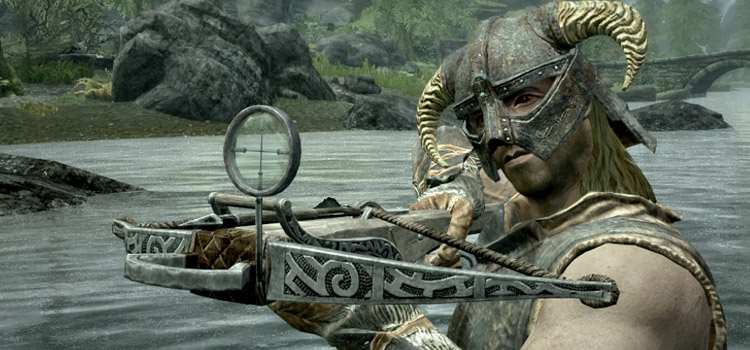 skyrim crossbow melee attack