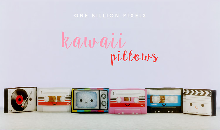 Kawaii Pillows for Sims 4