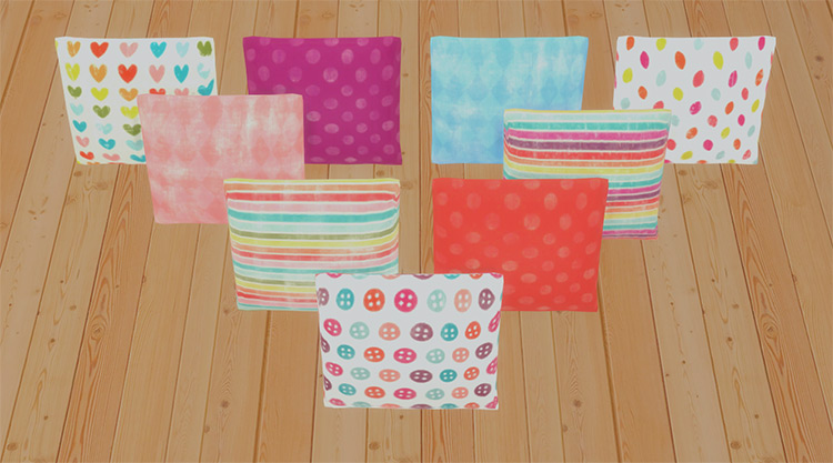 Candy Color Pillows TS4 CC