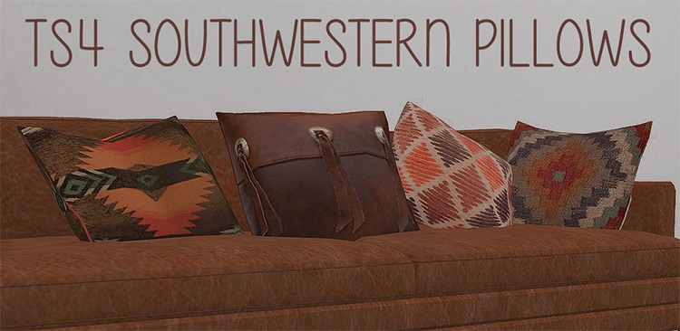 Southwestern Pillows Sims 4 CC