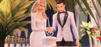 Sims 4 Bride & Groom Wedding Cake Pose