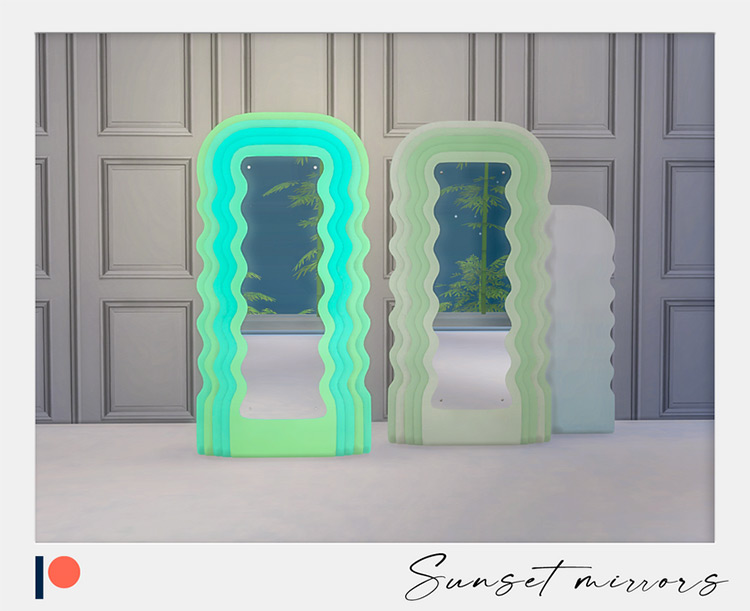 Sunset Mirrors Sims 4 CC