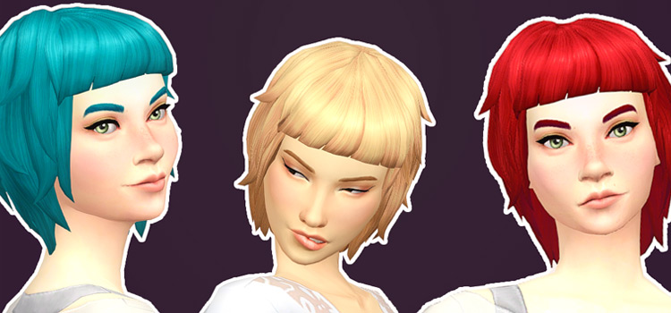 Evelyn Sims 4 Mullet Hairdo CC