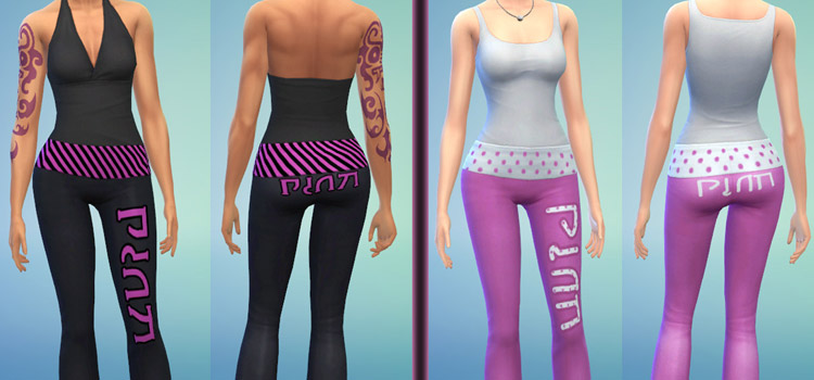 Mod The Sims - Victoria's Secret PINK Yoga Set