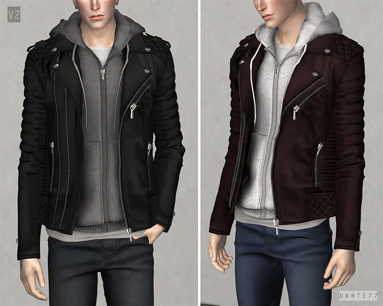 Biker Jacket w/ Hoodie TS4 CC