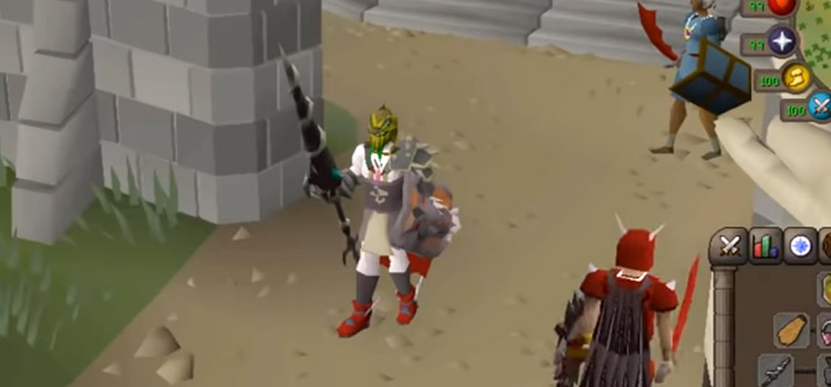 Dragon Hunter Lance close-up in Old School RuneScape