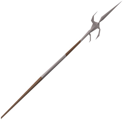 OSRS Zamorakian Spear rendering