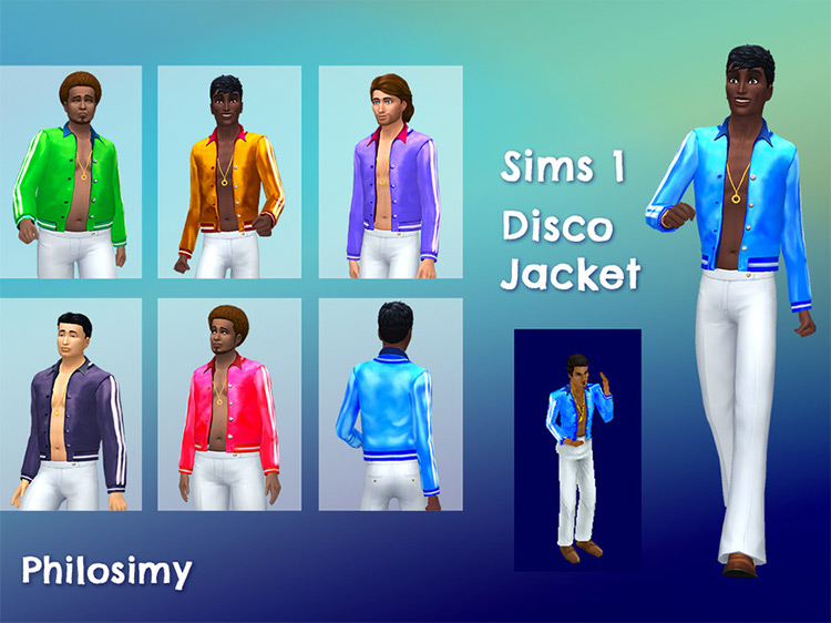 Disco Jacket From TS1 - Sims 4 CC