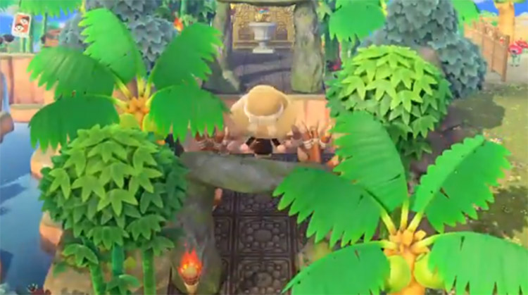 Hidden temple in the jungle - ACNH Idea