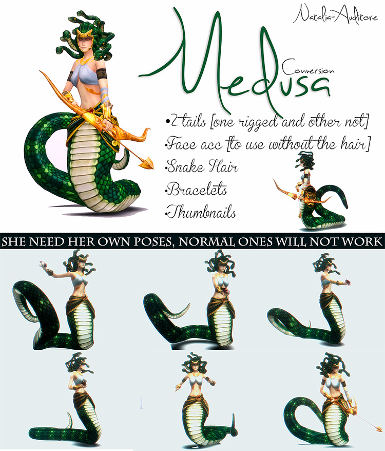 Medusa Sims 4 CC