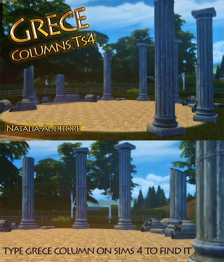 4 columns cas. SIMS 4 Zeus Greece cc.