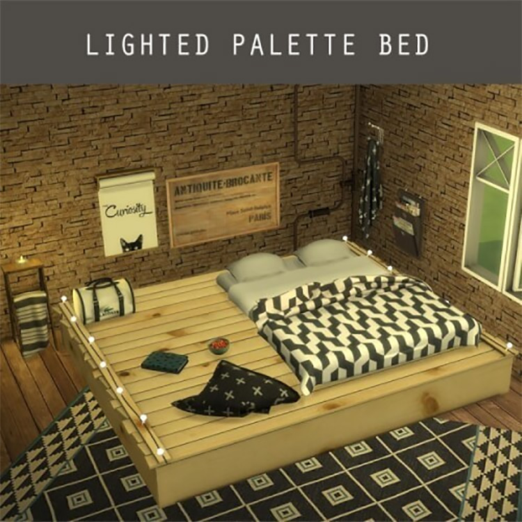 Best Sims 4 Pallet Bed CC  All Free To Download    FandomSpot - 24