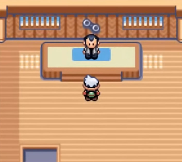 Norman in Pokemon Emerald Gym