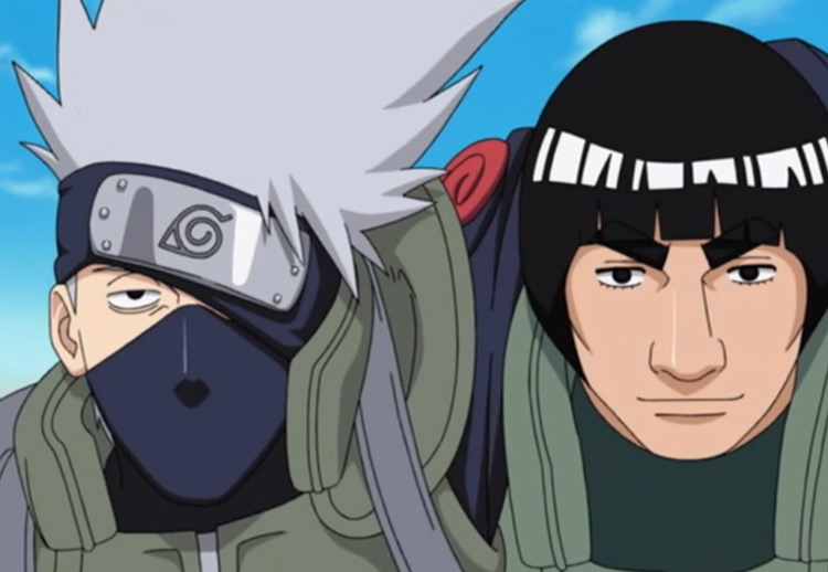 Kakashi Hatake and Might Guy in Naruto anime