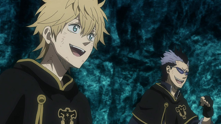 Magna Swing and Luck Voltia from Black Clover anime