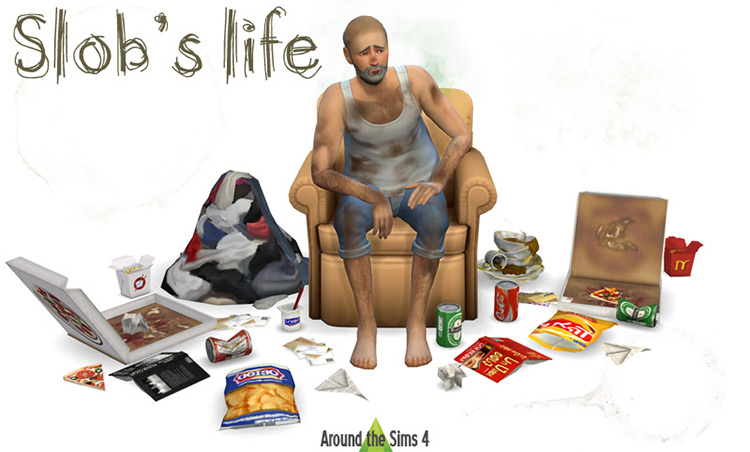 Slob’s Life Clutter Sims 4 CC