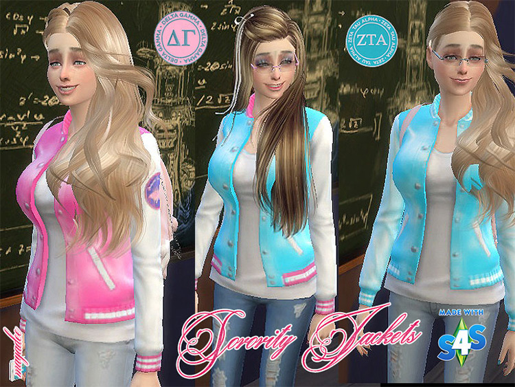 Sorority Jackets for Sims 4