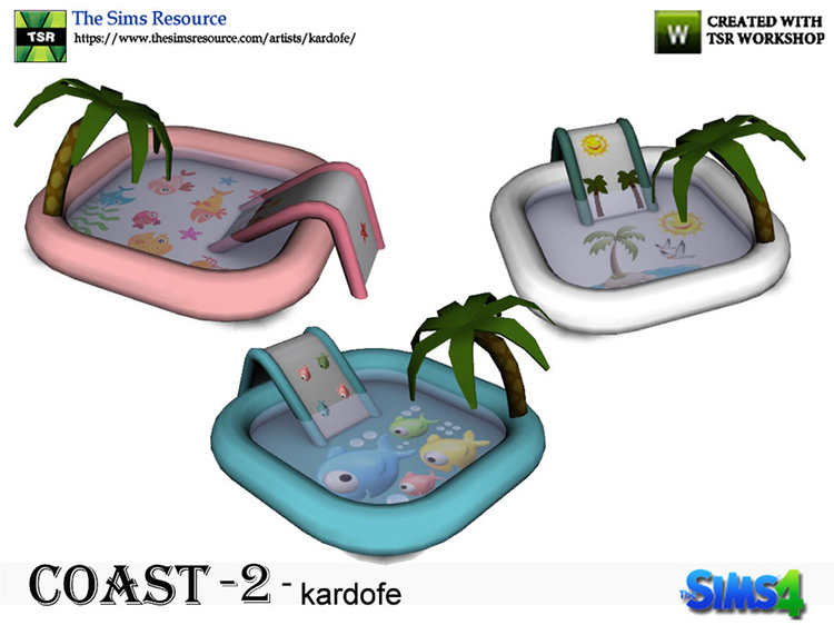 Coast 2 Pool for Sims 4