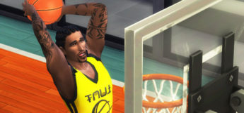Baller Sims 4 Modded Preview - Basketball Dunk