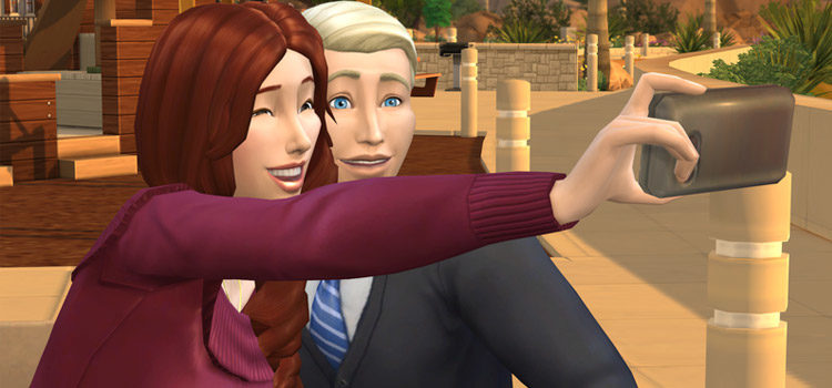 Sims Selfie with Smartphone