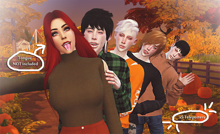 Windmill Pose Pack by Sims.Babe for Sims 4