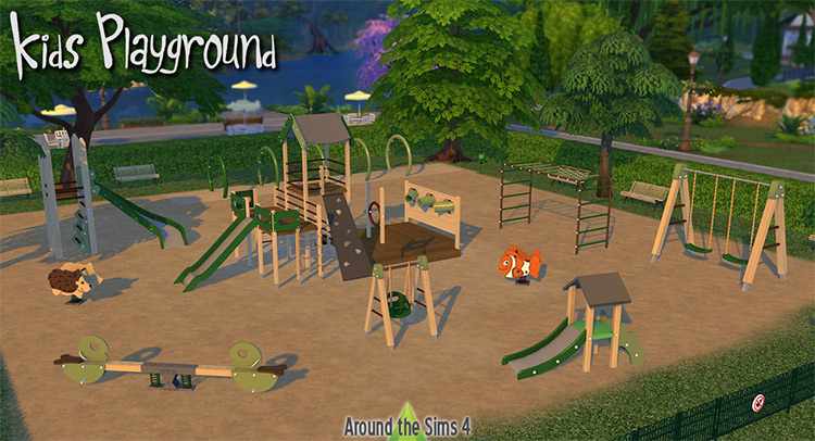 Kids Playground – Full Set Sims 4 CC