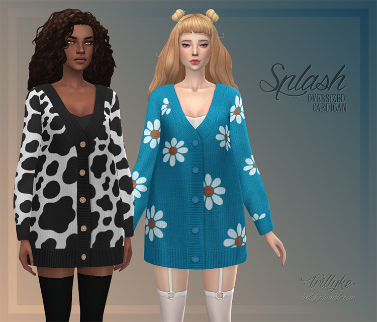 Splash Oversized Cardigan TS4 CC