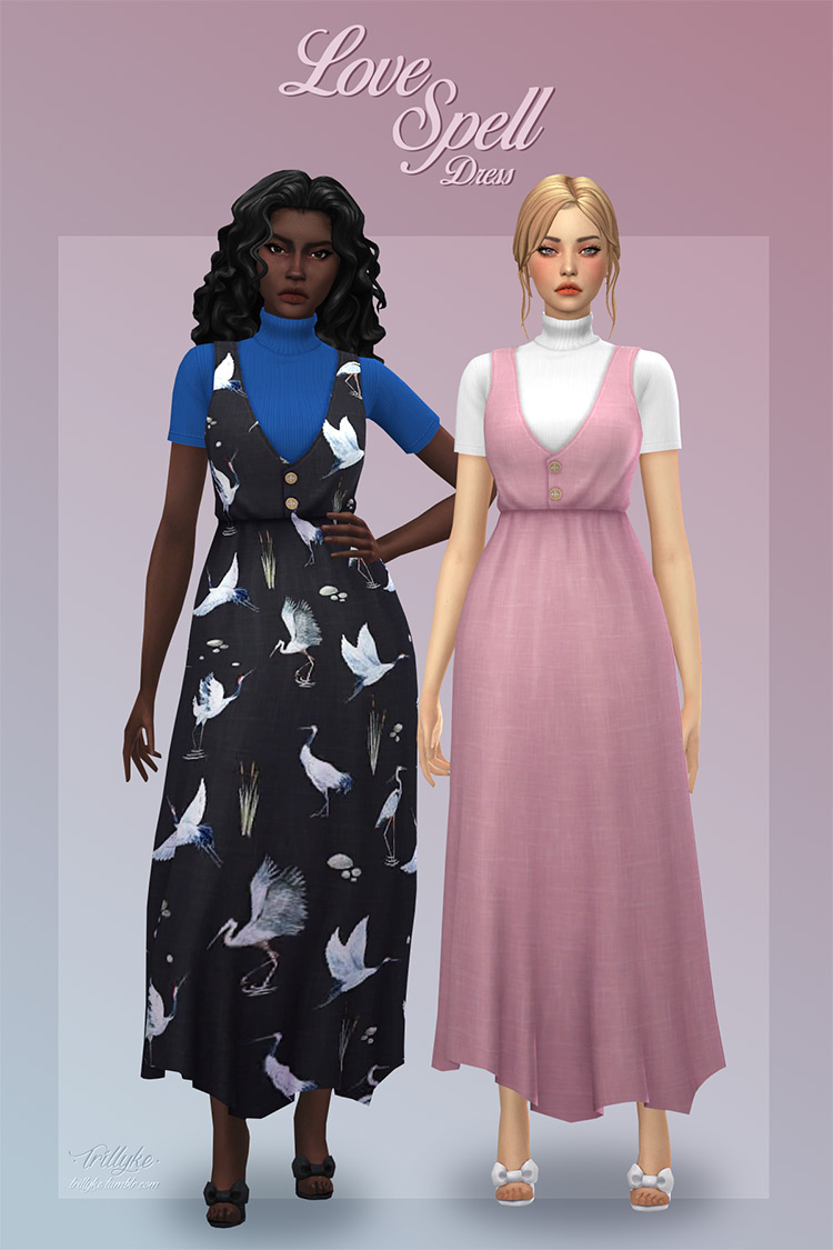 Love Spell Dress for Sims 4