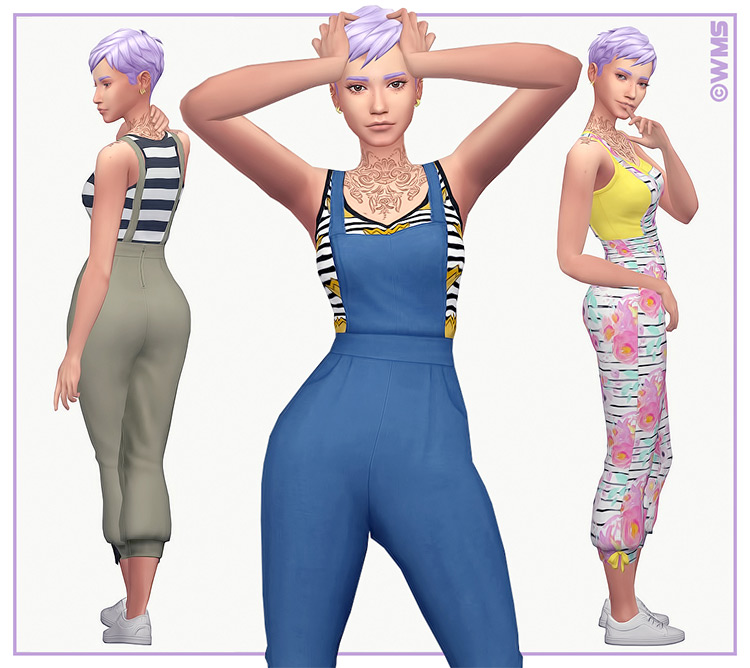 Jamie Overalls V1 Sims 4 CC