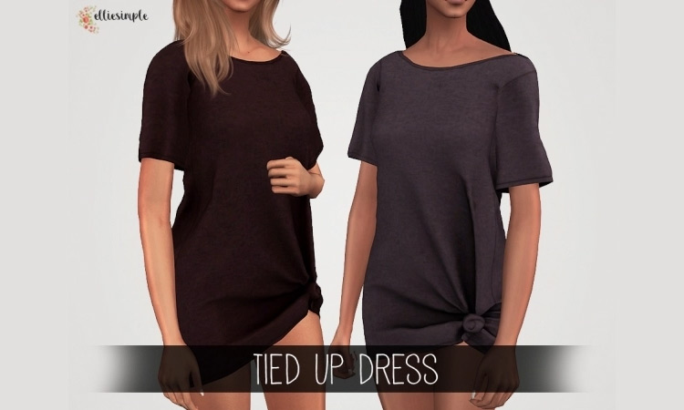 Tied Up Dress Sims 4 CC