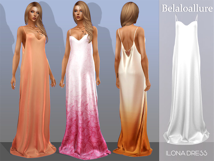 Ilona Dress Sims 4 CC