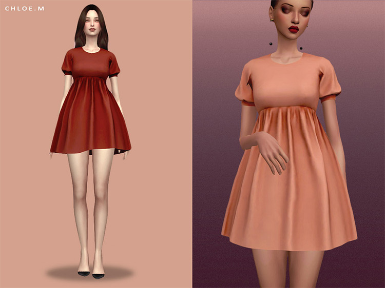 Short Dress Sims 4 CC