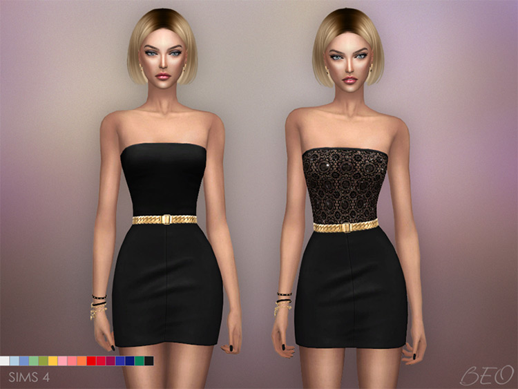 Mini Dresses Sims 4 CC