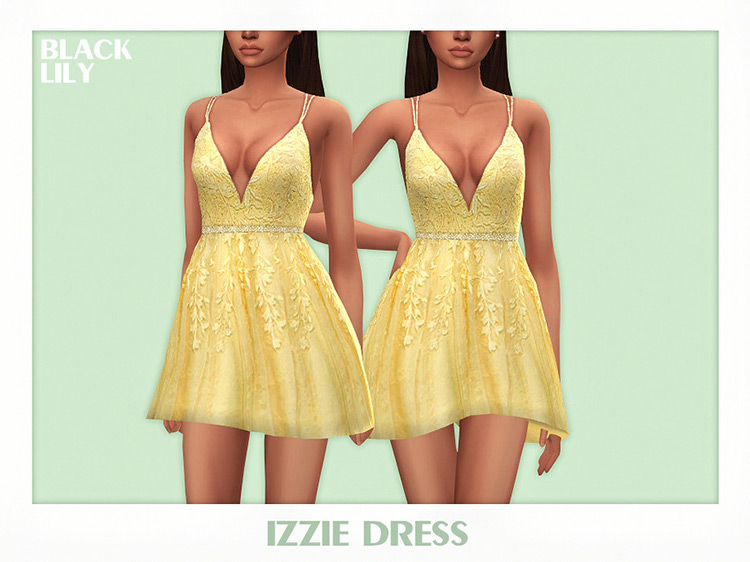 Izzie Dress Sims 4 CC