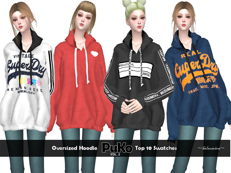 sims 4 black hoodie mod