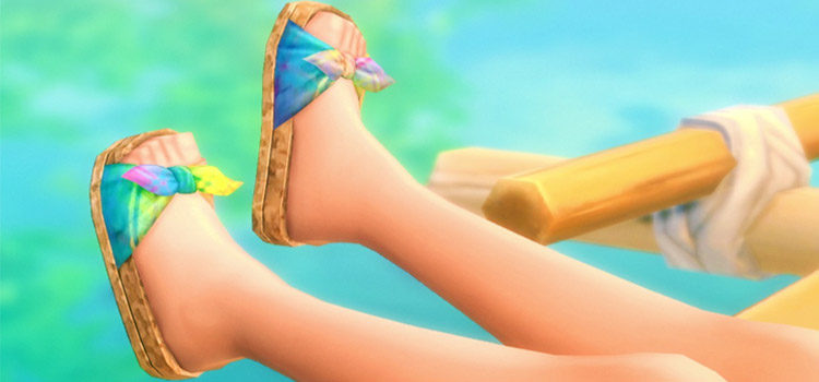 Cork Slide Sandals for Summer - TS4 CC