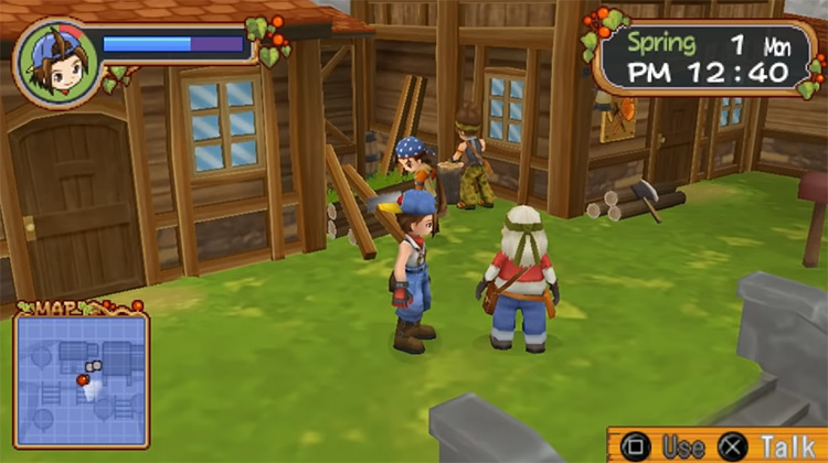 Harvest Moon: Hero of Leaf Valley gameplay