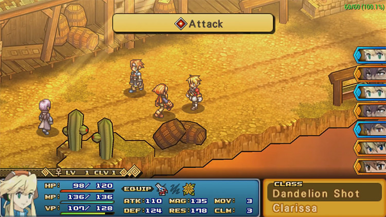 Wild ARMs XF gameplay on PSP