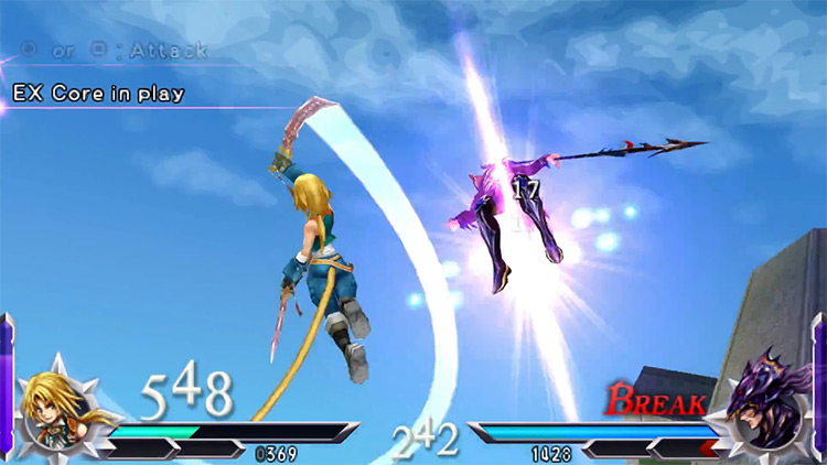 Dissidia 012: Duodecim Final Fantasy gameplay