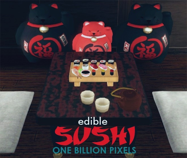 Edible Sushi Sims 4 CC screenshot