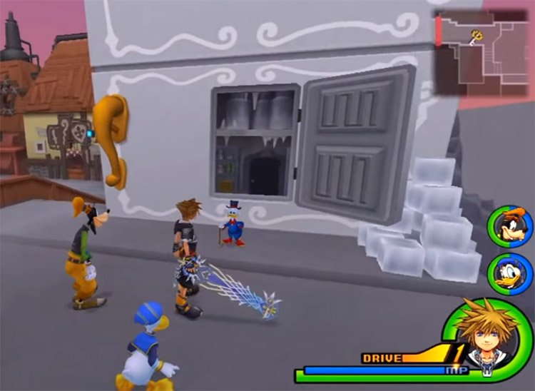 Sora holding the Ultima Weapon in KH 2.5