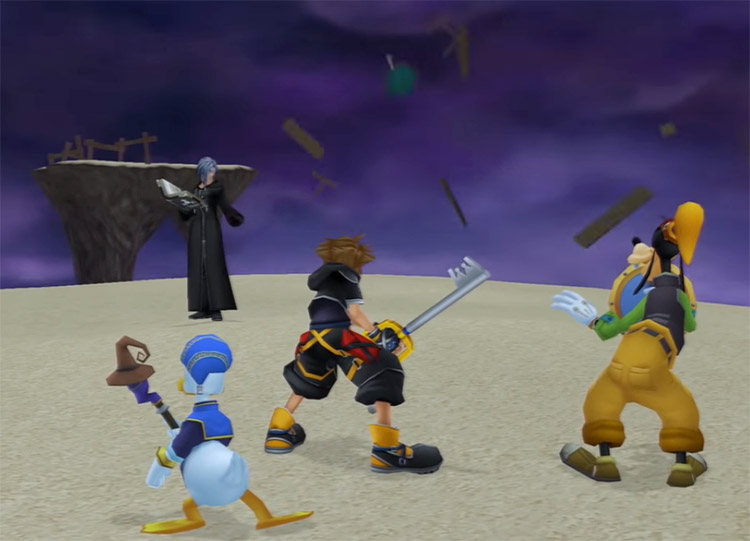 Zexion Absent Silhouette Battle Screenshot in KH2.5