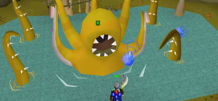 Kraken OSRS slayer battle screenshot