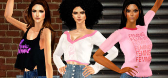 Sims 4 Womens Day Feminist Shirts CC