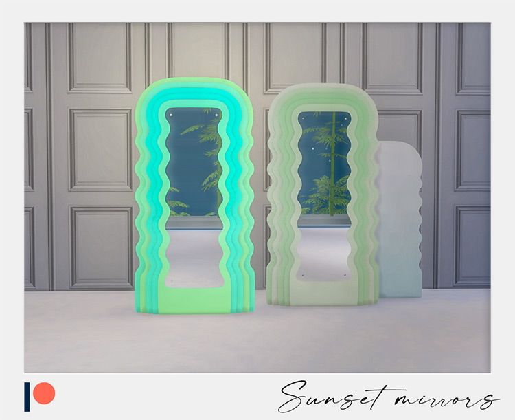 Sunset Mirrors for The Sims 4