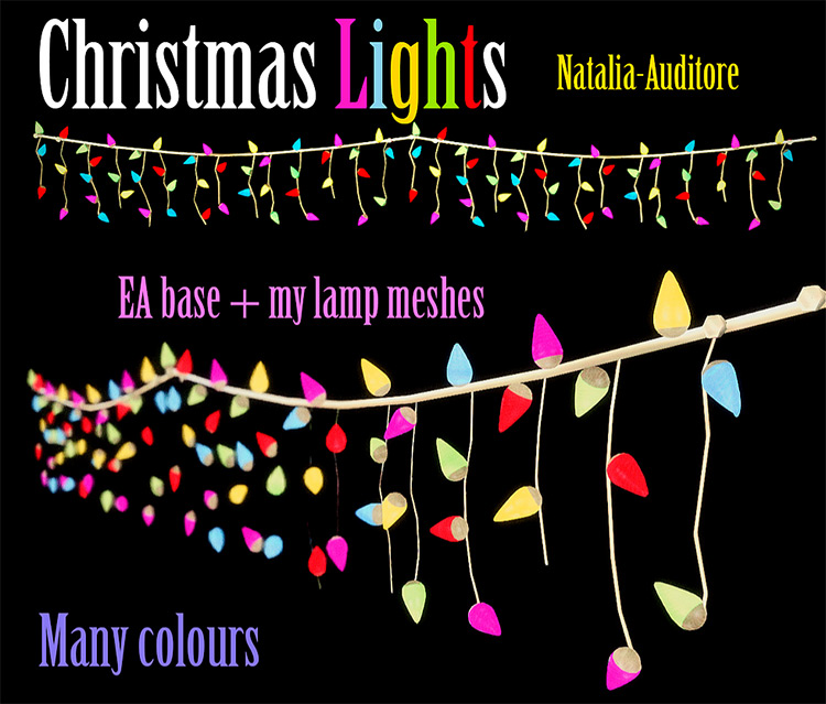 Christmas Lights / Sims 4 CC