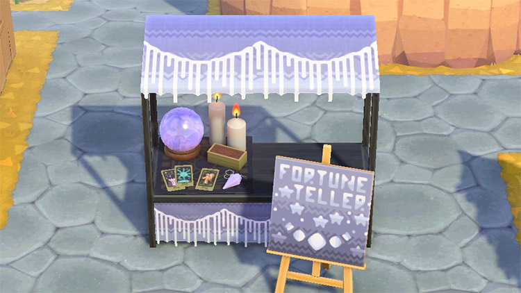 Custom fortune teller stand in ACNH