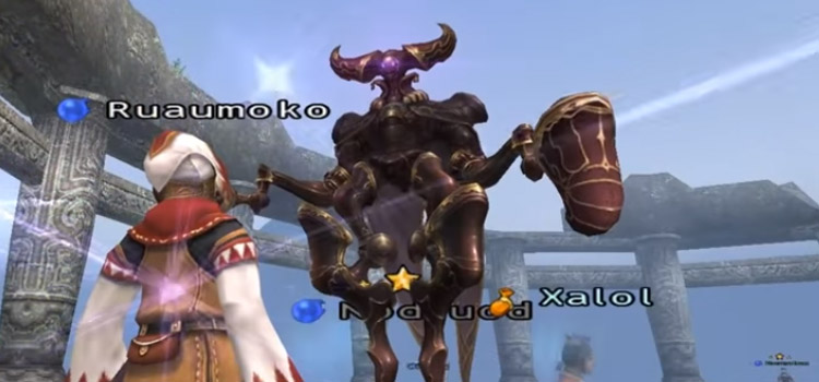 White Mage in battle in Final Fantasy XI